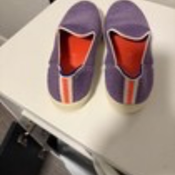 Rothys Amethyst Purple Terry Slip On Sneakers Shoes Cute Comfy Womens 9 - Picture 4 of 5